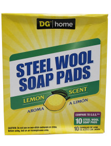 DG Steel Wool Soap Pads 10 ct - Lemon Scent 