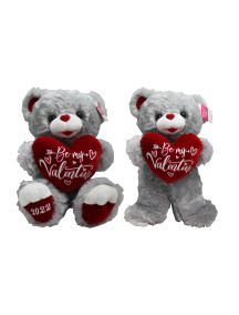 Valentine’s Day 19” Sweetheart Teddy Bear 2022, Grey