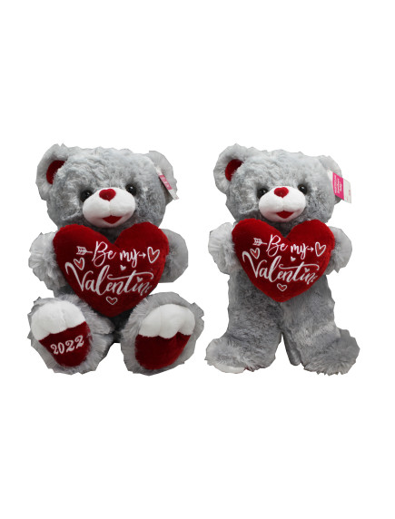 Valentine’s Day 19” Sweetheart Teddy Bear 2022, Grey