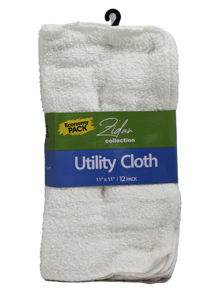 White Utility Cloth 11 in x 11 in 12 pk White Utility Cloth 11 in x 11 in 12 pk