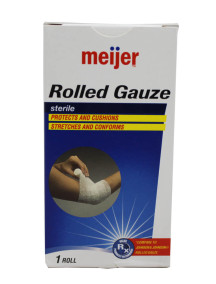 Meijer Rolled Gauze 1 ct 