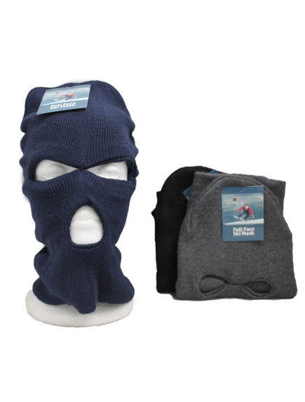 Full Face Ski Mask 3 Hole - Mixed Colors 