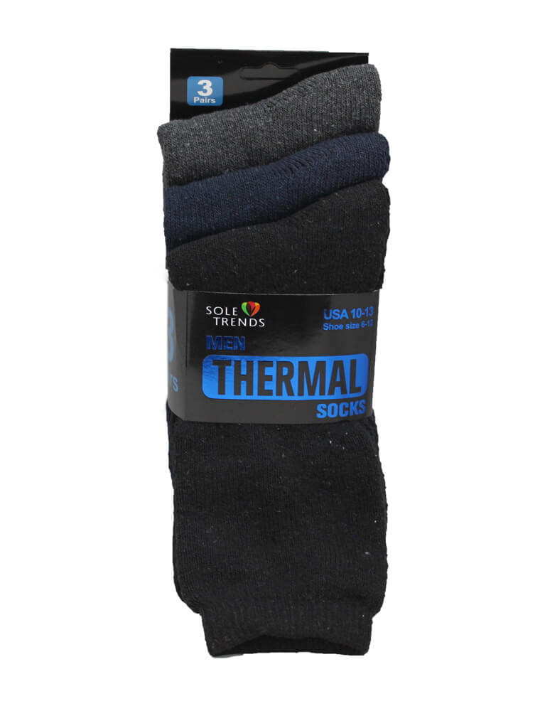 Men Thermal Socks 3 pk Size 1013 Assorted Colors