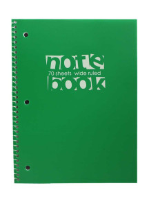 Notebook 70 Sheets Wide Ruled 