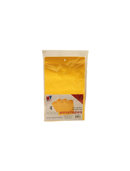 Clasp Envelope 4ct- 7.5 x 10.5 in