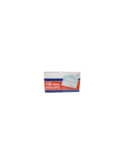 White Envelopes 100 ct #6