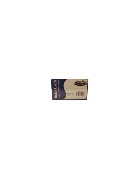 Index Cards 3x5 in - 100 Ruled Sheets